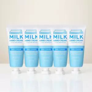 코스메이트 밀크 우유 핸드크림 60ml 5개 
