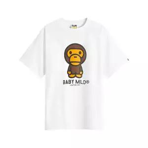 [스타필드 수원] 베이프 베이비 마일로 티셔츠 화이트 002TEM301001M WHT
