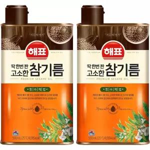 (1+1) 해표 딱 한번 짠 고소한 참기름, 500ml, 2개 2Set