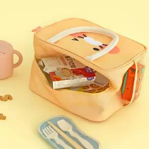 kk 카카오프렌즈 춘식이 보냉백 약 250x200x165mm 보냉/단열/방수력 외부 포켓 뛰어난 내구성 쿨러백