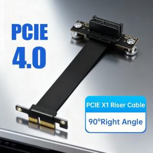 PCIe 4.0 라이저 케이블 10cm 유연한 x1 to 확장 카드 수직 GPU 마운트 미니 소형 ITX PC 빌드용 3.0/2.0
