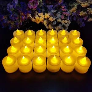 가정용 없는 LED 양초 크리스마스 파티 웨딩 장식 하트 모양 전자 배터리 전원 Tealight