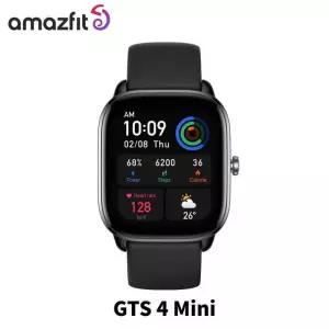 새로운 아마즈핏 GTS 4 미니 스마트워치 20+ 스포츠 모드 65인치 HD AMOLED 디스플레이 안 및 호환