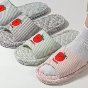 층간소음방지 3겹 거실화 실내화 슬리퍼 실내 푹신한슬리퍼 면 층간 소음 커플 화 거실 쿠션 방지