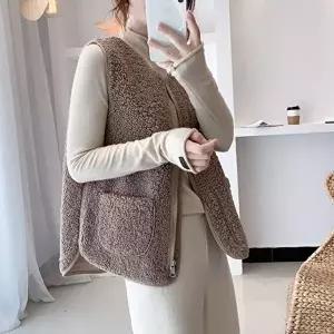 양털조끼 양털 집업 뽀글이 방한 조끼