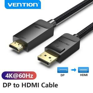 Vention-디스플레이 포트 HDMI 4K 60Hz DP-HDMI 케이블 PC 노트북 HDTV 모니터 프로젝터 비디오 오디오 디