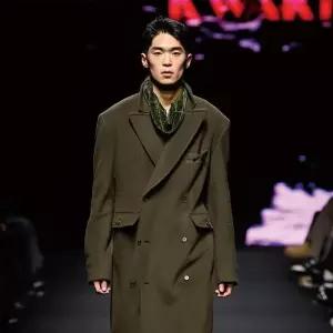 [곽현주컬렉션] 25FW OLIVE GREEN HIGH NECK KNIT SLEEVELESS