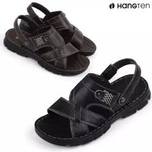 행텐 HT-182 발편한 남성 가죽 샌들 슬리퍼 여름 신발 쿠션 좋은 가벼운 스트랩 샌들
