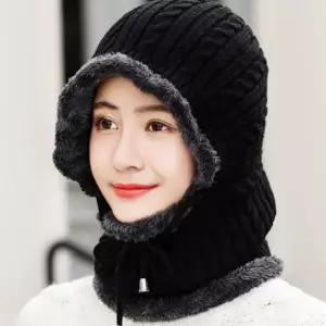 겨울 니트웨어 워머 후드넥 넥워머 스카프 방한 로빈 후드넥워머 바라클라바 방한모자