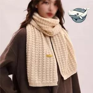 다기능 따뜻한 겨울 스카프 남녀공용 커플 니트 검은색 검정색 단체목도리