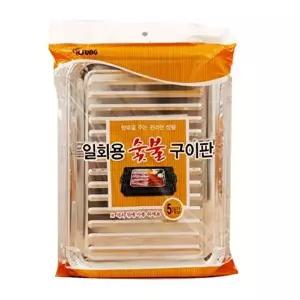 숯불구이판 고기판 은박 바베큐 캠핑 삼겹살 일회용 불판 그릴 고기불판-WFNHN63
