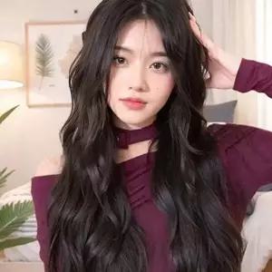 여성 가발 통가발 웨이브 메쉬 정수리 고열사-WFNT3NY