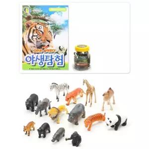 사자 동물모형 유아교구 14종 피규어세트 미니어처 생일선물 키즈토이 완구 장난감