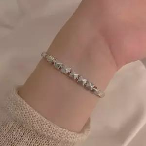 엘렌쥬얼리 실버 Silver 925 퀸토 스퀘어 스틱 라인 은 팔찌