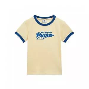 PUMA 여성 오리지널 니트 반팔티셔츠 (95030302)