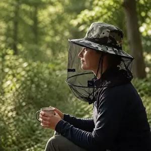 양봉 모기장 보호모 캠핑 안전망 벌초 방충망 정글 해충 차단망-WFOC2TT