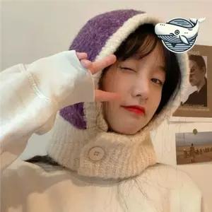 포근한 겨울 니트 넥워머 발열 클라바 따뜻한 겨울넥워머 목커버 방한용품 페이크폴라