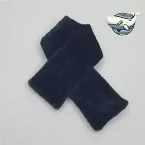 겨울 따뜻함 미니 퍼 머플러 활용 검정색 미니목도리 겨울목도리 페이크퍼목도리