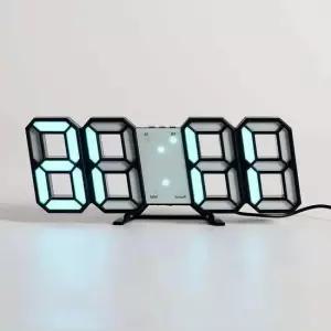 LED 스마트 벽시계 블랙그린 날짜 스탠드 모던 화장대 벽걸이 날짜 심플 타이머