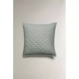 ZARA 도트 퀼팅 차렵이불 쿠션 커버 - 미디움 그린 5121/007/527