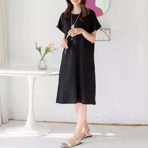 [데드라](99size)하벨플리츠인견원피스 OPB3022