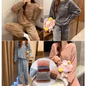 [비비드글램]수면세트 6color 극세사 겨울잠옷 파자마 빅사이즈
