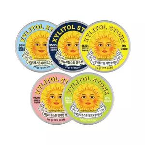 [자일리톨스톤] 페퍼민트부스터 70g + 졸음 70g + 레몬 70g + 딸기 70g + 청포도 70g (각 1개)