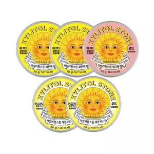 [자일리톨스톤] 자일리톨스톤 레몬 70g x 2개 + 레몬부스터 60g x 2개 + 딸기 70g  x 1개