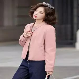 마킷3 여자 봄 캐주얼 빈티지 재킷 가죽 고급스런 쁘띠 코트 상의 JEN1