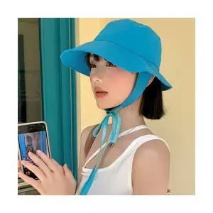 은창]비비드 컬러풀 매듭 벙거지 선캡 모자 선캡 면모자 썬캡 여름 왕골 여름 자외선차단 휴가 비치 여성
