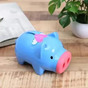 [룽스_64]청색 동물저금통 돼지저금통 대 복돼지저금통