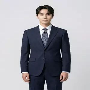 [by파크랜드]네이비 모혼방 스트레치 수트셋업-A2SN2310402A_A2PS2310368A
