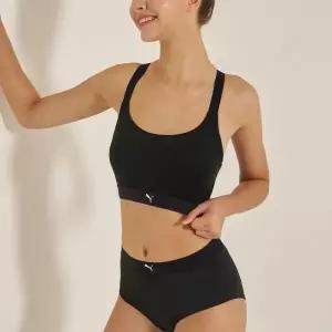 PUMA BODYWEAR 액티브 스포츠 런닝 브라팬티 BK