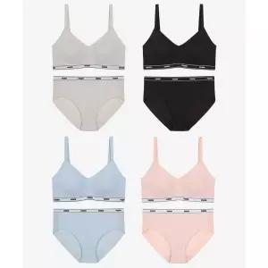 PUMA BODYWEAR [4SET] 여성 컴포트 삼각컵 브라팬티
