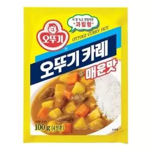 오뚜기 분말카레매운맛100g 강황 카레가루 커리 3분카레 일본카레