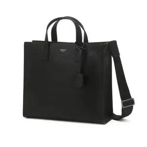 헤지스 액세서리 26FW [KEVIN] 블랙 로고배색 크로스 토트백 31cm HJBA6F885BK