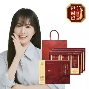 [한삼인][농협홍삼] 한삼인 통째로 갈아넣은 진홍삼스틱 10g 30포 3세트+쇼핑백..[35905681]