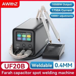 AWithZ UF20B 스폿 용접기 슈퍼 패러드 커패시터 18650 리튬 배터리 DIY 니켈 시트 EU