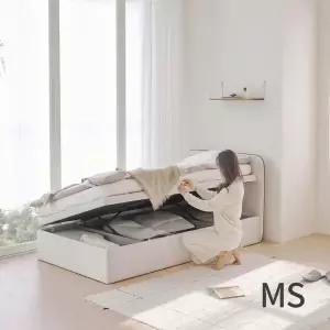 아씨방가구 라핀유 슬림 미니싱글 패브릭 리프트업 수납 침대 MS