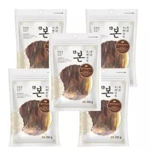 [룽스_64]슬라이스 애견 수제 반려견영양간식 건조 250g 5P