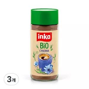 잉카 유기농 치커리차 무카페인 대체 커피, 1개입, 바이오 치커리, 100g, 3개