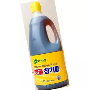 오뚜기제유 더고소한 옛골 참기름 1.5kg 6개 조미료 고소함 볶음