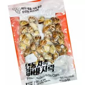 삼원시푸드 자숙 피바지락 냉동 500g 5팩 해산물 국
