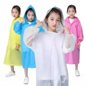 EVA 아동우비 다회용 휴대용 남녀공용 우의 우비 레인코트