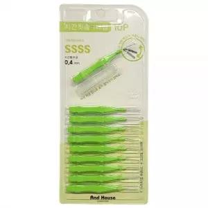 임플란트 치이사이 이물질 치간칫솔 10P SSSS 0.4mm