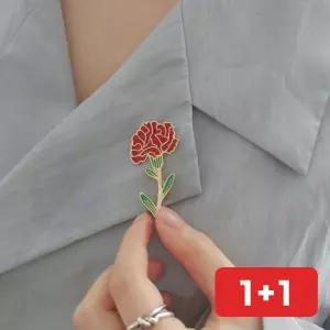 카네이션 브로치 어버이날 스승의날 꽃 달기 행사 기념일
