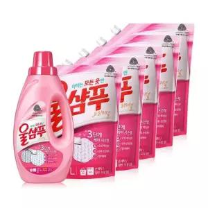 [룽스_65]울샴푸 오리지널 세탁 + 리필 x 2L 1.8L 5팩