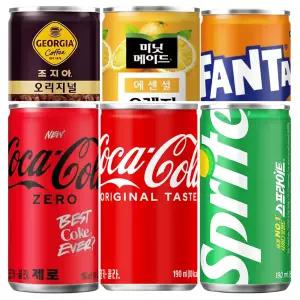 코카콜라 제로/환타/스프라이트/미니 190ml 미니캔