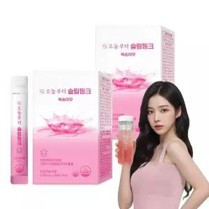오늘부터 슬림핑크 (40포) 복숭아맛 다이어트보조제 가르시니아 차전자피 분말
