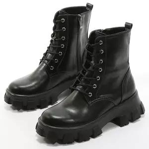 [하프클럽/더힐]키높이 몰드창 여자여성 앵클앵글 워커 부츠 6.5cm sjamx-3303